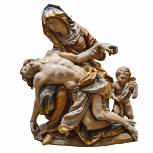Pietà com Anjo (75 x 73 x 25 cm)