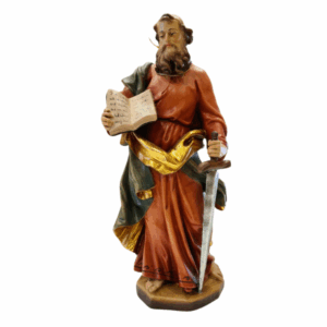 Imagem de São Paulo Apóstolo em Madeira – 40 cm